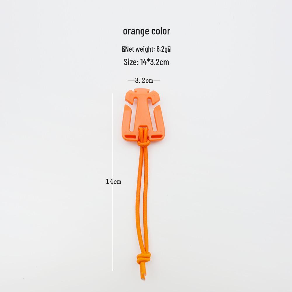 MOLLE System Elastic Rope Hook & Triangle Tie Buckle - Cord Winder & Webbing Organizer Clip.