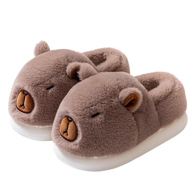 Heel Cotton Slippers 2025 New Autumn and Winter Indoor Home Plush Warm Non-slip Outer Wear Cotton Mop