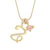 Dopamine 26-Letter Necklace: Light Luxury Collarbone Chain for Women