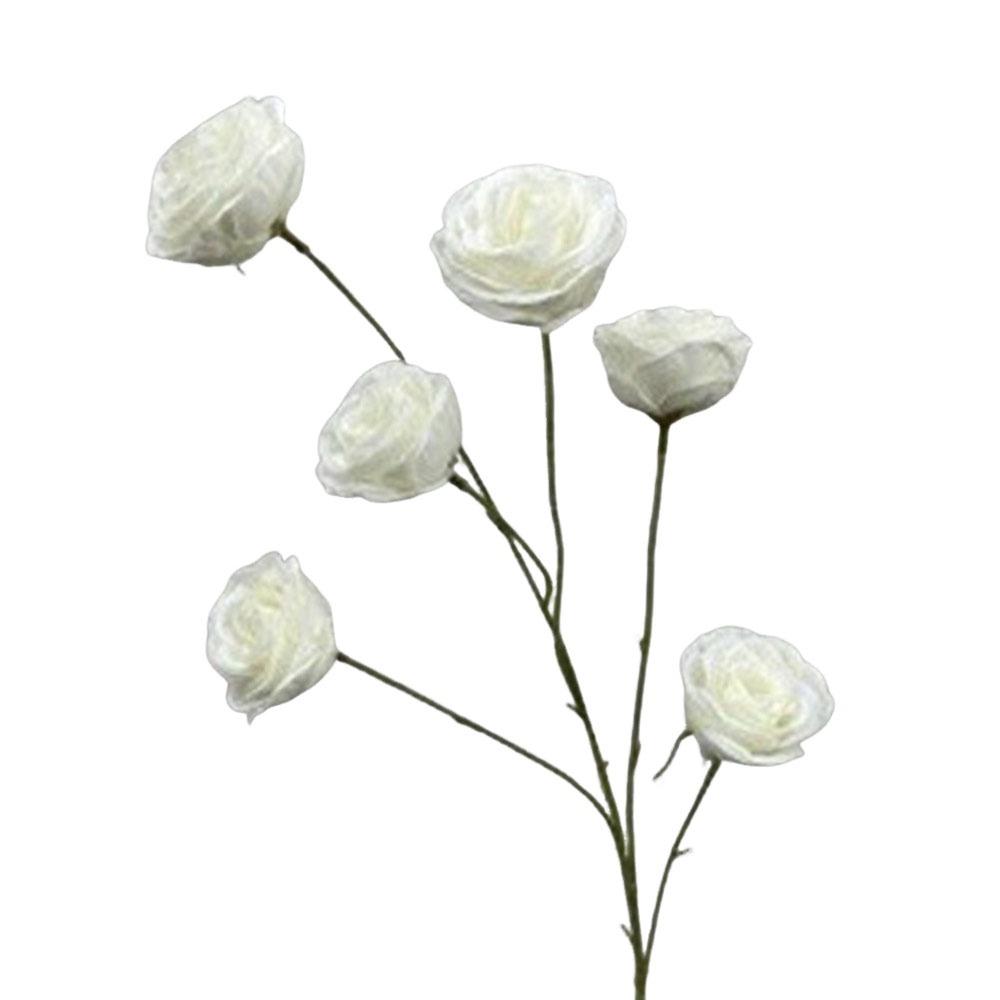 

Fashion 6 Heads Simulated Rose Bouquet Vintage Soft Artificial Flowers Silk Rose Home Decoration Valentine s Day Gift