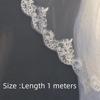 2026 New Short Bridal Veils White Ivory Lace Edge Bride Veils One Layer Velo De Novia Wedding Veil