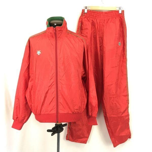 

Made in Japan / DESCENTE / Jersey Tracksuit / Windbreaker Set [Men s L / Red] Jackets / Set Up