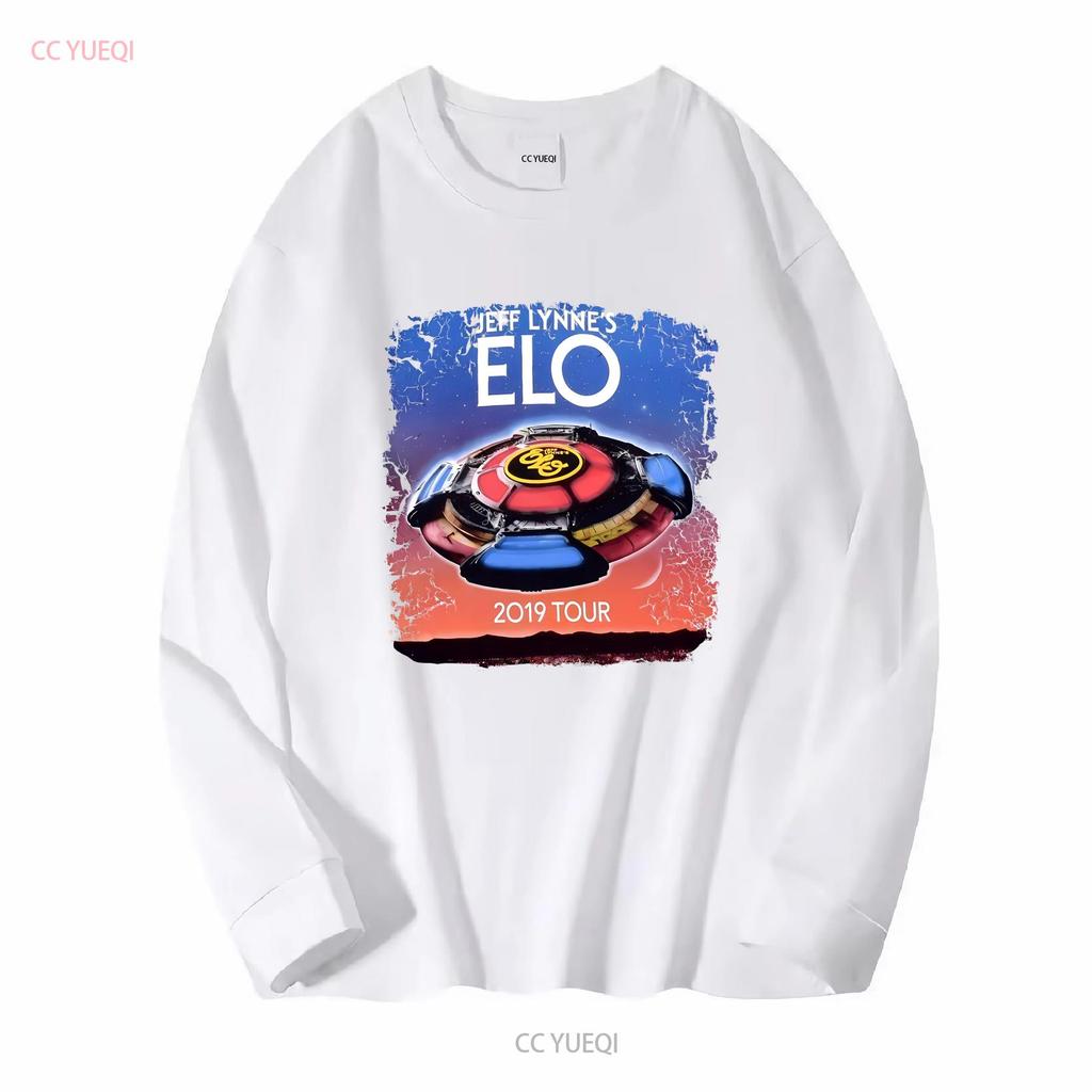 2019 Jeff Lynne S ELO Electric Light Orchestra Tour T Shirt Large Long or Short Sleeves Vintage Washed Fashion