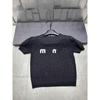 Miu Style 2026 Spring Rhinestone Round Neck Knit Pullover: Short-Sleeve, Age-Reducing, Casual, Versatile Top