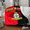 1pc Personalized Name Bayer Leverkusen Blanket, Gift, for Men and Women, Soft Blanket, Good for Sofa Bed Couch Travel, Lightweight Flannel Blanket