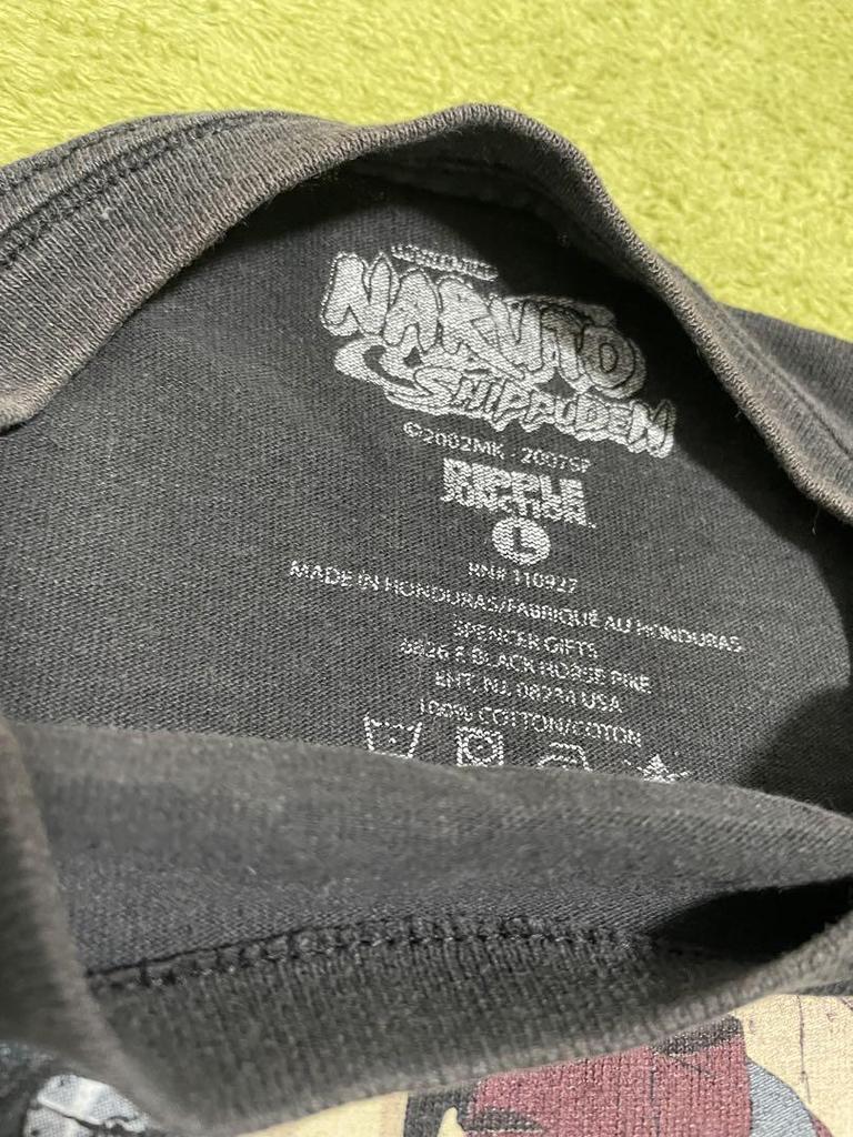 [USED] NARUTO 00s Vintage Anime T-shirt, Used Clothing