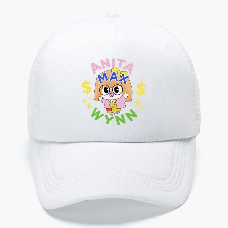 

Trendy Anita Max Wynn Foam Trucker Hat Trendy Cute Mesh Snapback Caps Boy Girl Daily Sun Beach Fisherman Cap Female Summer Cap 56-58cm adjustable