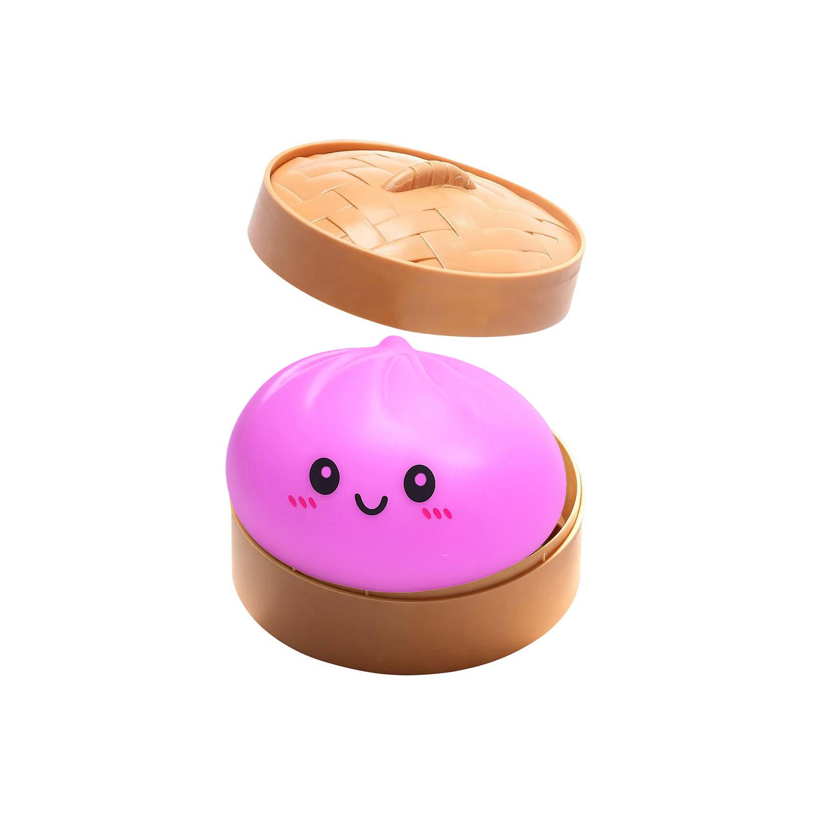 

Realistic Giant Steamed Bun, A Toy With A Steamer, A Slow- Dough Ball Designed For Stress Relief. One Size розовый