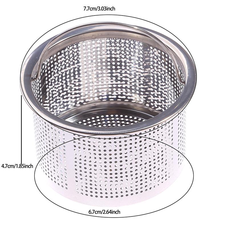 

Круглый слив для пола из нержавеющей стали 304 для кухонной мойки, фильтр для канализации, дуршлаги для волос, фильтр для ванной комнаты, раковина 2/4/47 см
