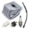 Exhaust Muffler For Husqvarna 435 440 445 445E 450 Fuel Filter Line Primer Bulb Spark Plug Chainsaw Replacement Spare Part