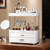 High-End Skincare and Makeup Organizer: Large Capacity Cosmetic Storage Box and Dressing Table Rack