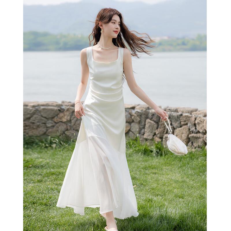 Mokana Elegant French Style Sleeveless Midi Dress XL