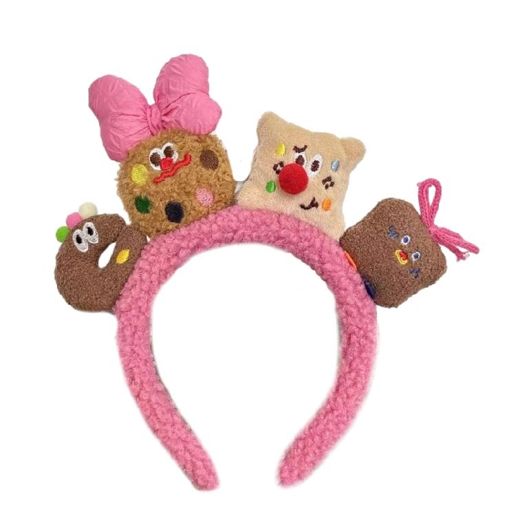 Cartoon Puppy/Biscuit Hair Hoop Christmas Teens Cosplay Headband Multiple Color