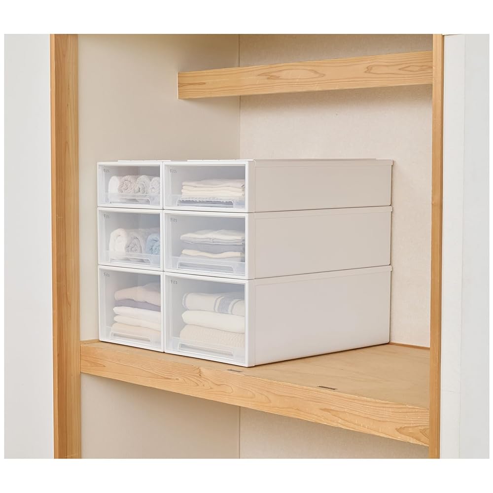 Scatola portaoggetti Tenma Fits per Armadi, 39 cm (W) x 74cm (D) x 30cm (H), Durevole, Prodotto in Giappone,
