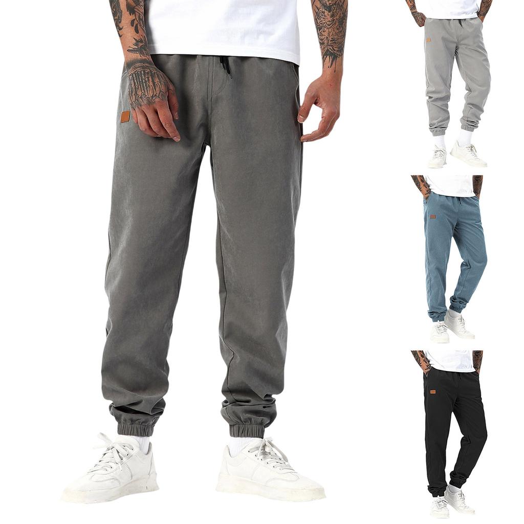 Casual Sports Pants Men's Loose Long Panel Fitness Running Training Pants