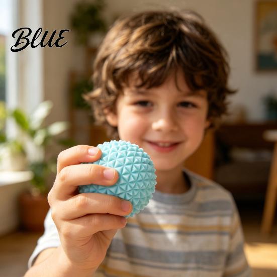 Smooth Rotation Ball 3D Printed Rotatable Spiky Ball Mini Textured Fidget for Travel