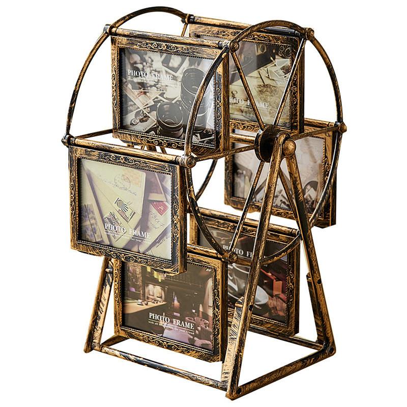 Rotating Windmills Photo Frame With Abs Material For Home Decor And Gift Giving