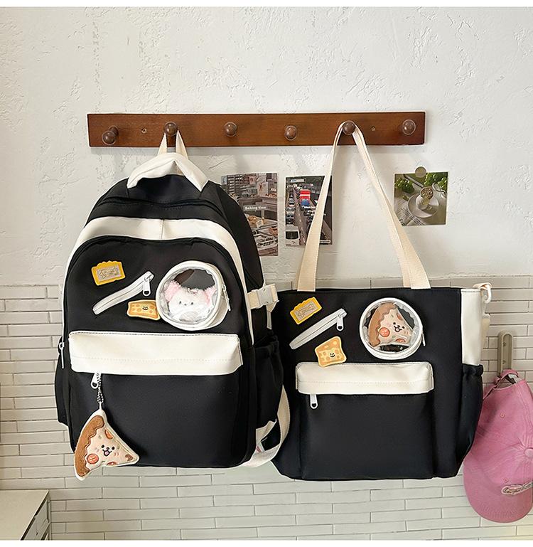 School bag high value fresh and sweet ins make-up bag handbag high school students large capacity