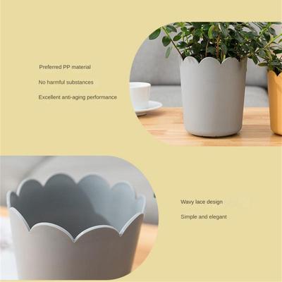Flower Planter Exquisite All Match Succulent Planter Large Opening Flowerpot Wear-resistant Plastic Planter Pot for Garden