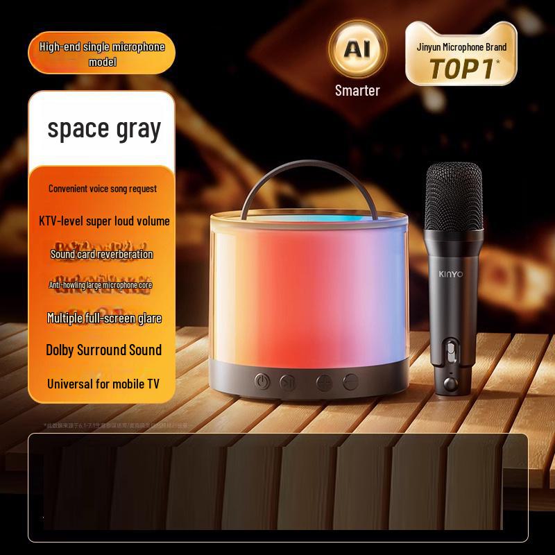 

Міні караоке-машина K36: Високоякісний подвійний мікрофон, тривалий час роботи акумулятора, портативна ручна аудіосистема