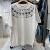 Light Color Saint Cross Medal Print Oversized T Shirt High Street Casual Men Women Fashion TU PAC Summer Cotton Tops