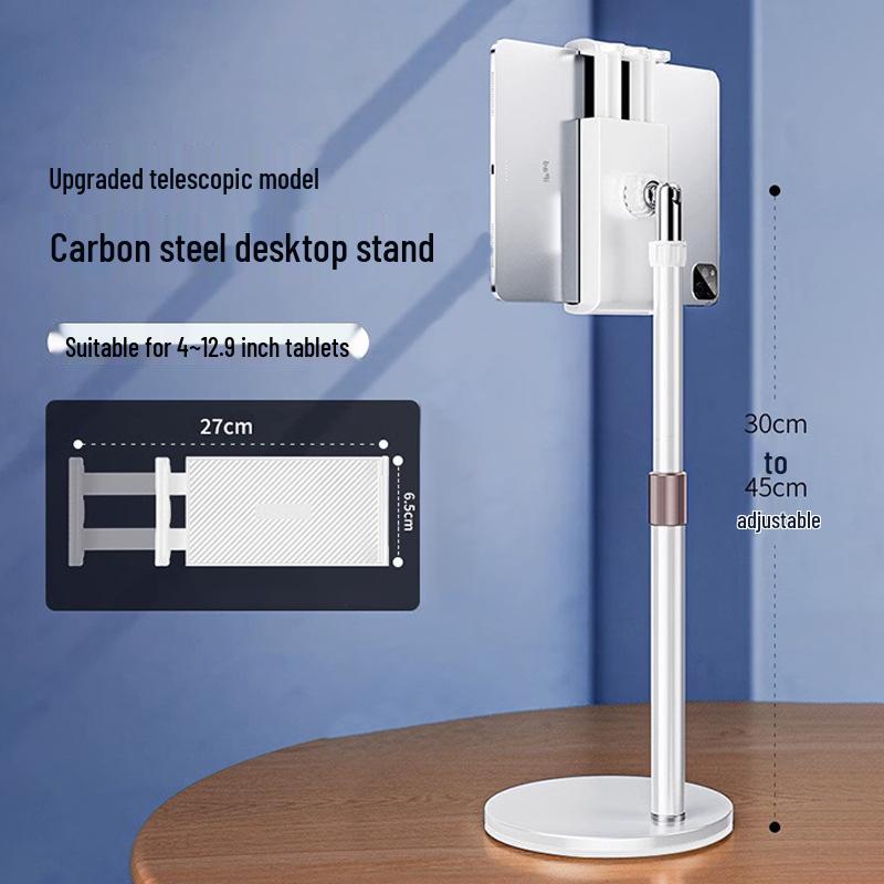 Mobile Phone Desktop Stand: Full Metal Multi-functional Support for Overhead Shooting, Video Recording, Live Streaming, and Photography