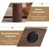 Elegant round walnut MDF coffee table – Modern living room decoration with minimalist design. Can be used as a side table, sofa table, or tea table.