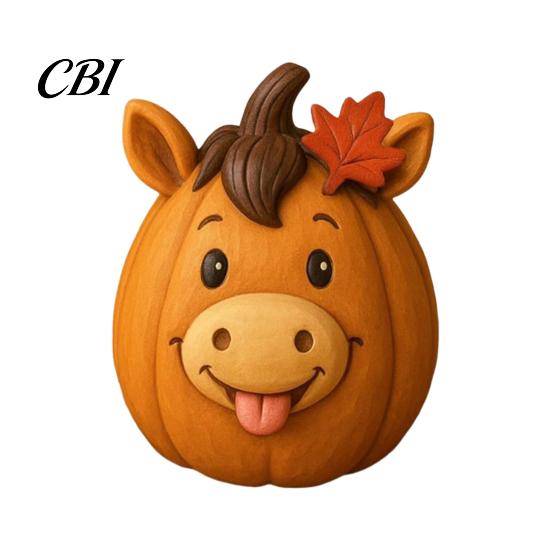 Resin Desktop Statues for Fall Artificial Pumpkin Decor, Cute Animals Decorative Pumpkins, Thanksgiving Pumpkins Rustic Indoor Decor Figurine,