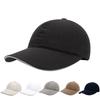 Children's Hat Quick-drying Anti-splashing Sunscreen Cap Outdoor Running Shading Sporting Brim Ponytail Solid Color Baseball Cap