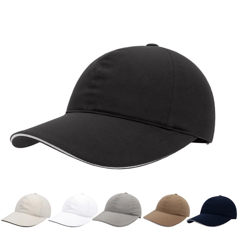 Children's Hat Quick-drying Anti-splashing Sunscreen Cap Outdoor Running Shading Sporting Brim Ponytail Solid Color Baseball Cap