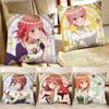 The Quintessential Quintuplets HOT Young Love Anime Pillow Case Square Pillow Bedroom Sofa Leisure Cushion Car Home Decoration
