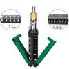 Ratcheting Screwdriver Bit 14 Tip 360 Degree Rotating Head Carbon Steel Construction Comfortable Grip For Prolonged Use
