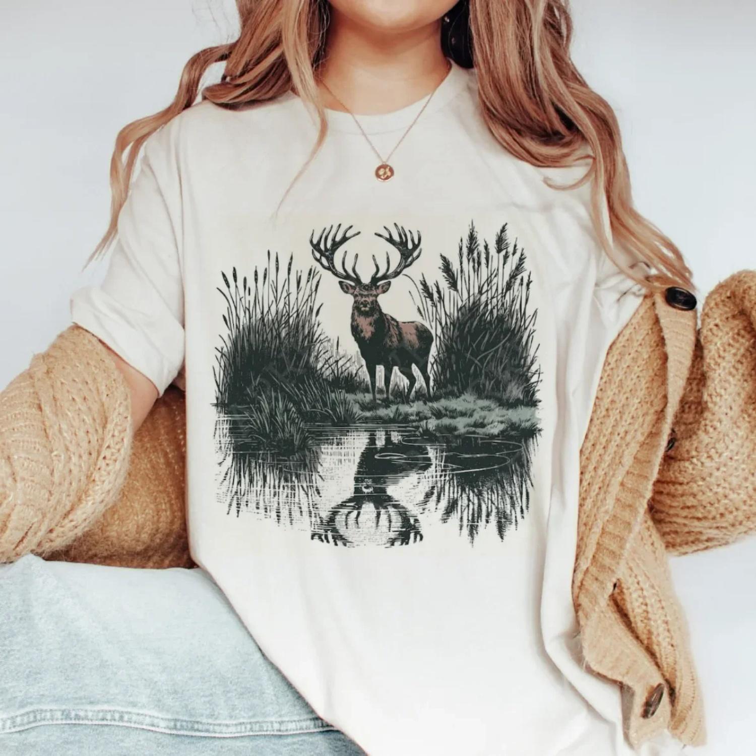 Retro 90s Cute Casual Women s Printed Clothing Short Sleeved Clothing Fashionable Summer Women s Cartoon Animal Pattern T-Shirt S