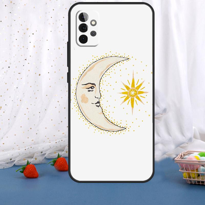 Sun Moon Art For Samsung Galaxy A55 A35 A05 A52 A32 A22 A54 A14 A16 A26 A36 A56 A06 A15 A53 A33 A13 Case
