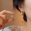 Pendientes de Zirconia con Forma de Serpiente - Diseño Único, Estilo de Alta Gama, Aspecto Lujoso, Pendientes de Moda.