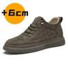 Scarpe Rialzate in Vera Pelle per Uomo Scarpe Elevator Aumento di Altezza Calzature Sneakers Casual di Lusso da Uomo Scarpe da Skate