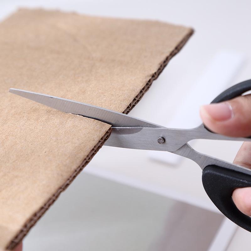 Compact and Large Stainless Steel Scissors for Home, Office, and Kitchen Use - Perfect for Kids and Portable Paper Cutting.