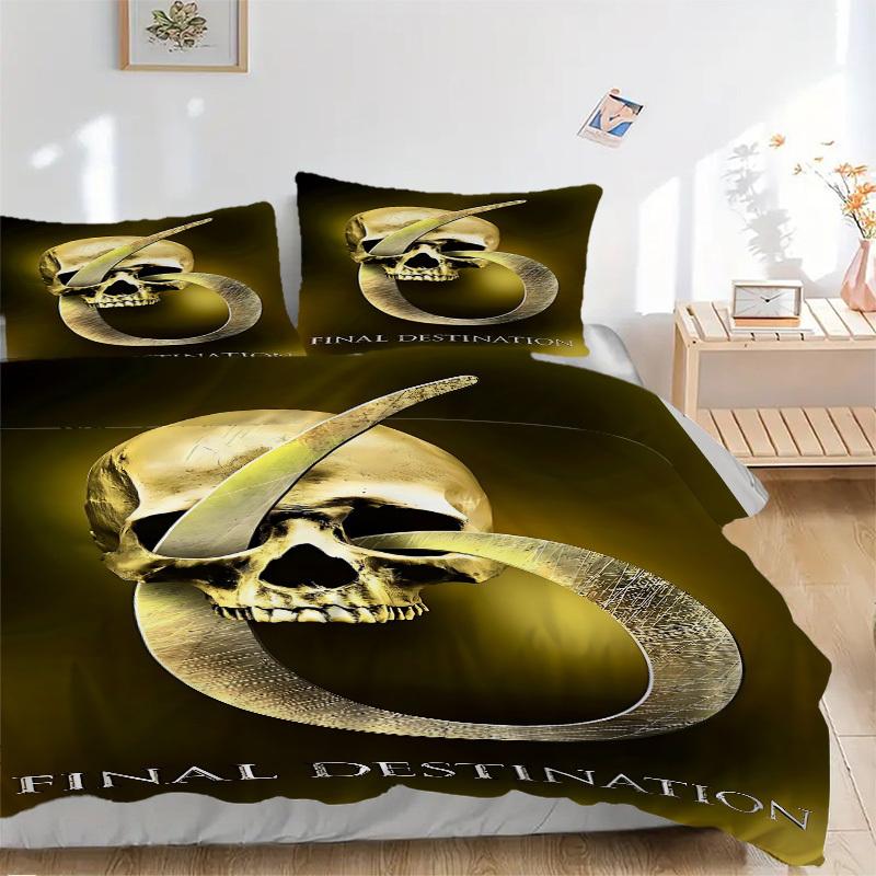 

3pcs Final Destination Duvet Cover Set (1 Duvet Cover + 2 Pillowcases, No Core) - Comfortable, And Breathable Bedroom Decoration yy251104011 135x200cm