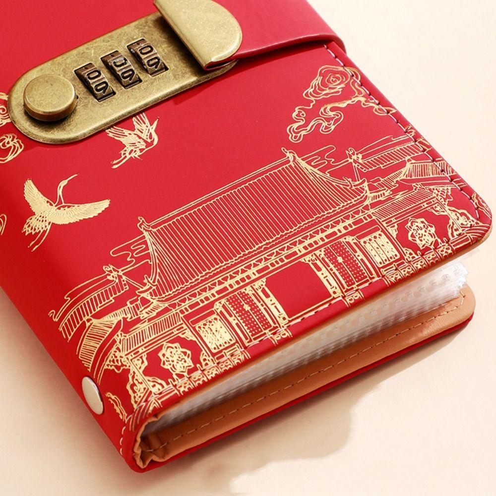Chinese Style Saving Money Binder Wallet Storage Account Book Planner Organizer Girls Boys