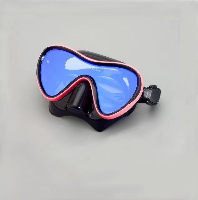 Colorful Adult Diving Mask and Full Dry Snorkel Set