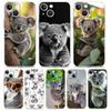 Telefono dėklas iPhone 17 dėklai iPhone Air 16 15 12 13 14 Pro Max 7 8 Plus 16Pro iPhone11 Skaidrus minkštas dangtelis Koala