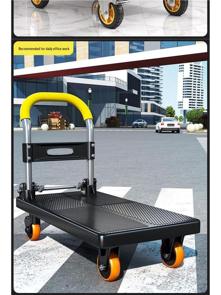 Lightweight Portable Folding Hand Cart for Moving and Delivery, Small Flatbed Truck for Household Use, Free Shipping
