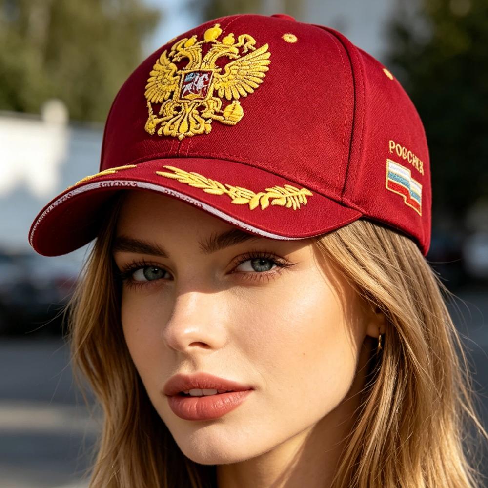 Unisex Caps Russian Double-Headed Eagle Flag Emblem Embroidery Baseball Cap For Men Women Casual Outdoor Sports Hat Cap