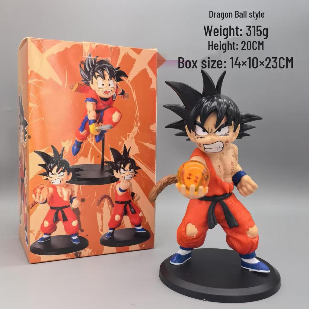 Dragon Ball FC Kid Goku Two-Color Training Suit Figurine Model Collectible Toy