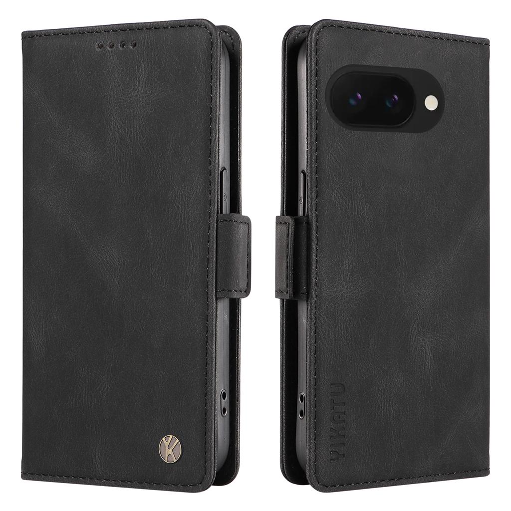 YIKATU YK-005 For Google Pixel 9a Case PU Leather Wallet Phone Cover Skin Touch Feeling