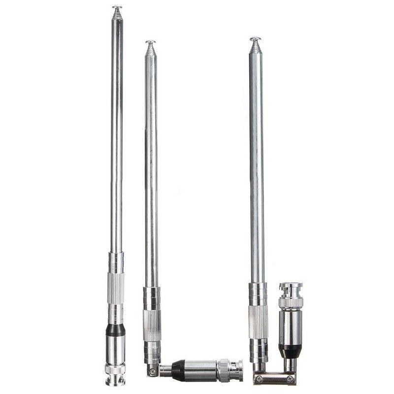 BNC Antenna Radio Receiver FM Radio Stainless Steel for Aviation BNC Interphone 118-136MHZ Consumer Electronics