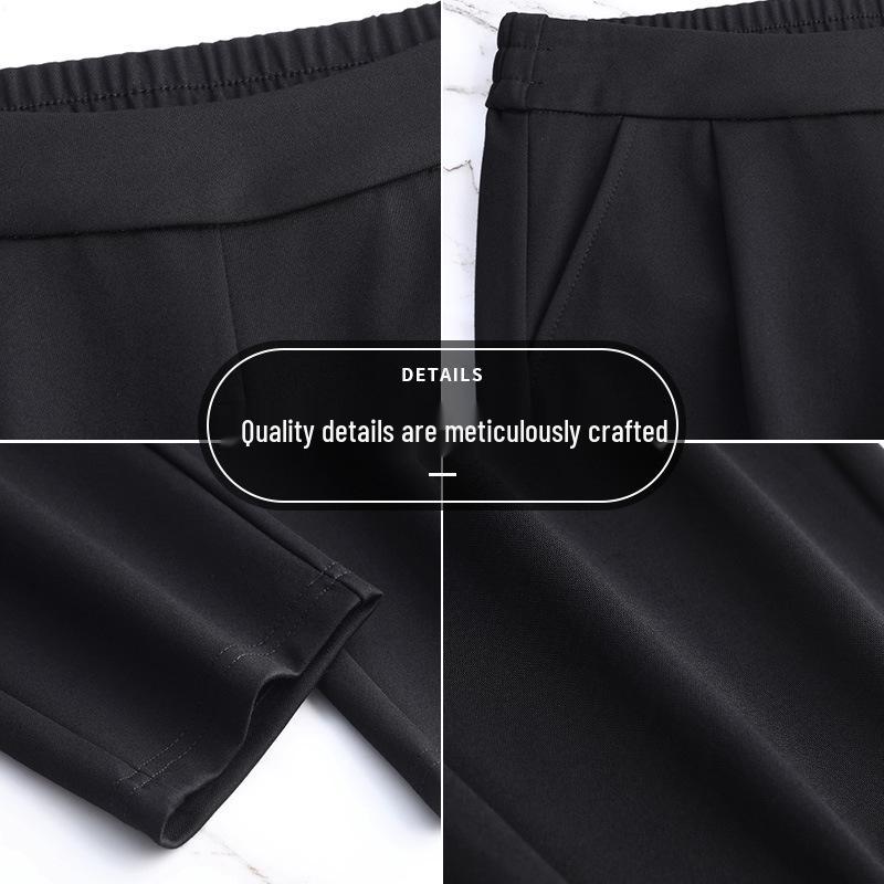 Women's High-Waisted Slimming Harem Pants - Plus Size, Casual, Nine-Point Length for Spring and Autumn