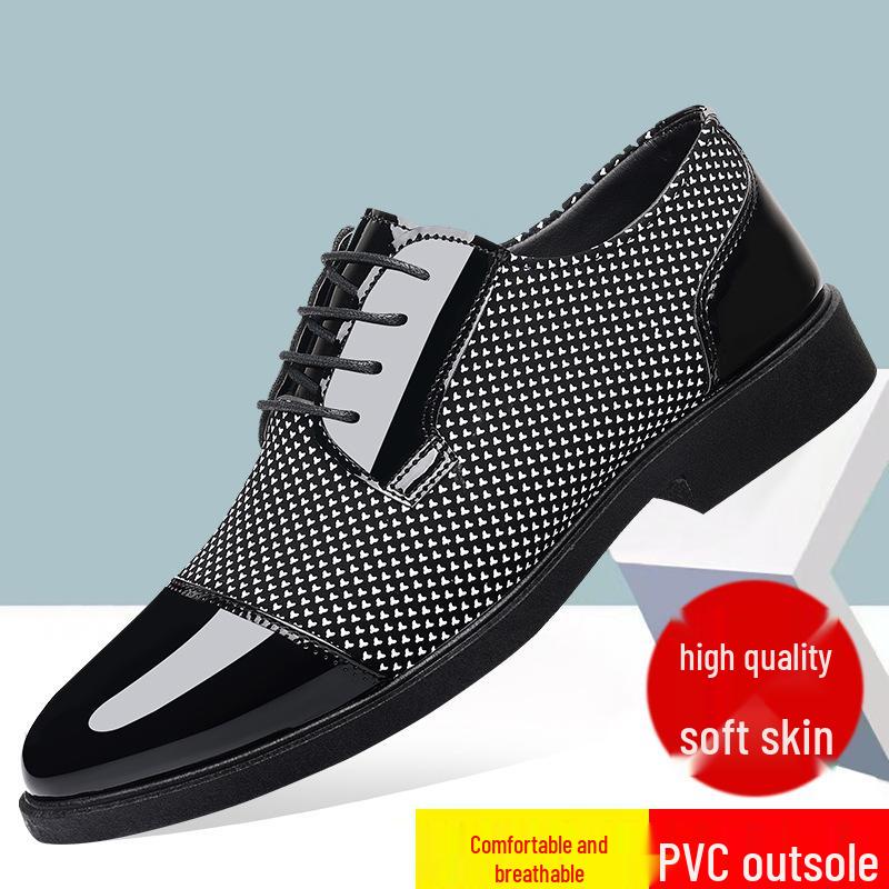

Men s Versatile Soft Sole Cowhide Leather Casual Lace-up Patchwork Shoes 43