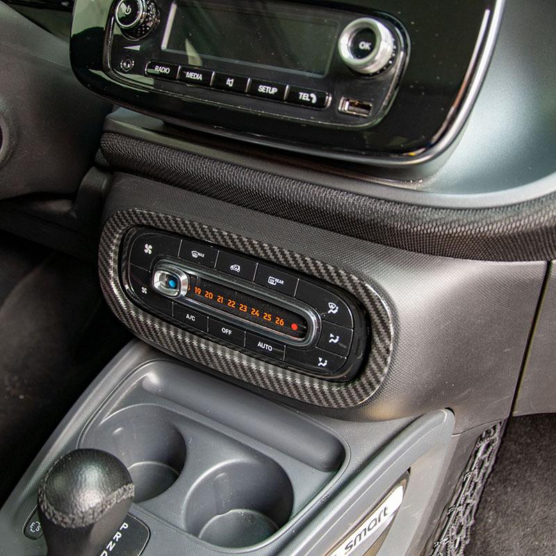 Air Panel Decoration Frame Car Stickers For Smart 453 Fortwo Forfour Interior Accessories Styling Trim Cover