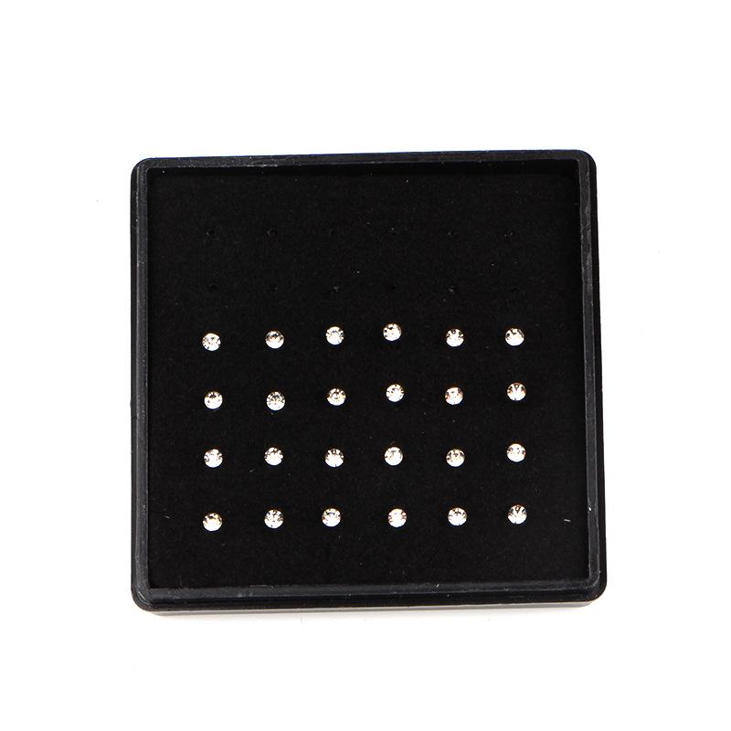 European & American Style 2mm Stainless Steel Nose Studs Set - Available In 24/40 Packs